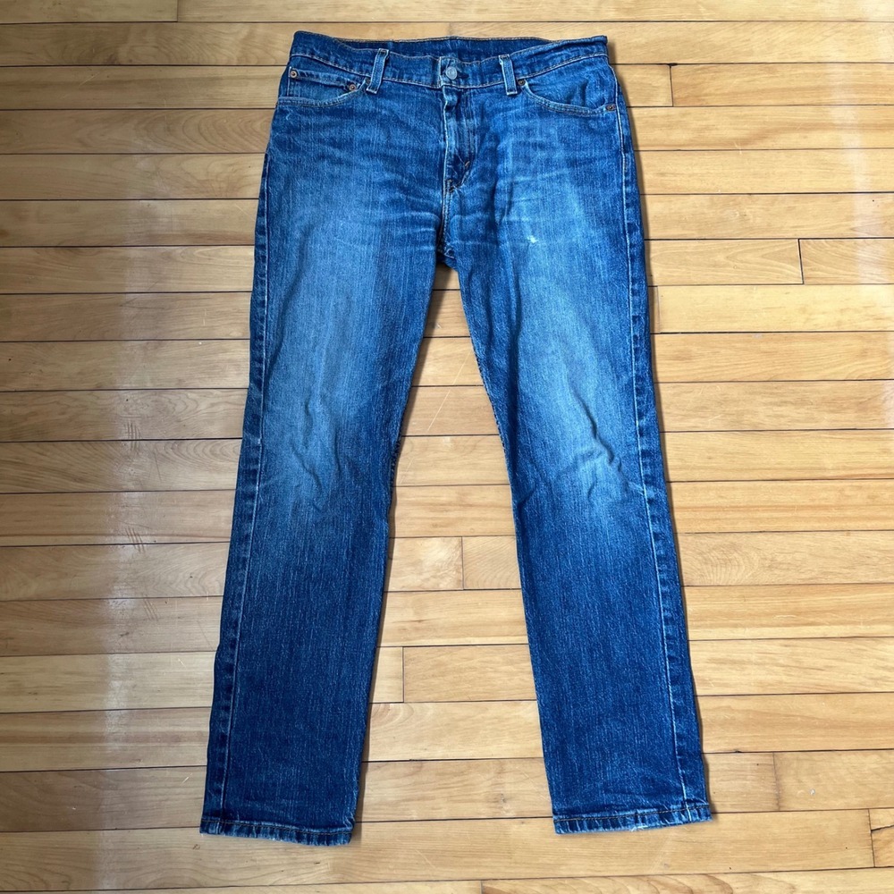 Levis 511 Slim Fit Jeans Mens 33x30 Medium Wash Blue Denim 04511-1472